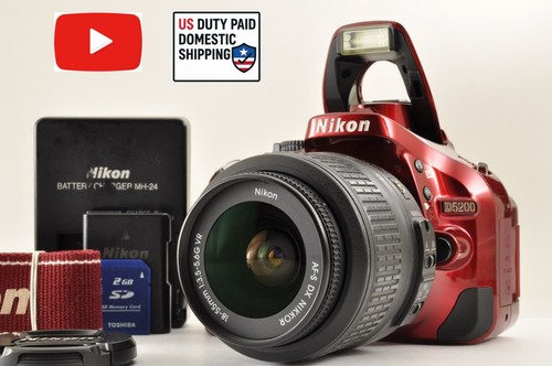 Neuwertig nikon d5200 rot - [neuwertig+++],
