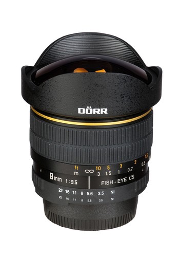 Dörr fisheye objektiv 8mm - fisheye,