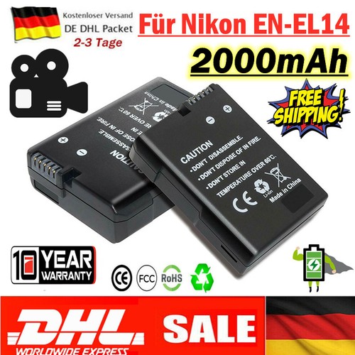 2000mah el14 akku für - 2x,