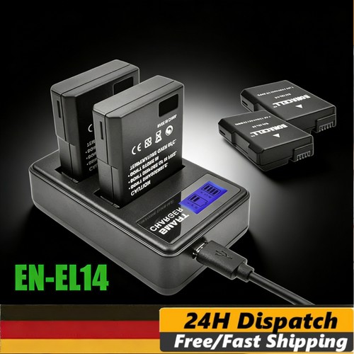 El14 akku lcd dual - en-el14,